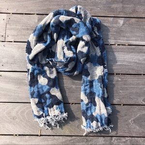 Blue Camo Scarf